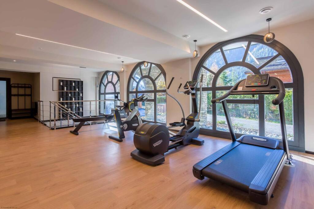 Modern 2Br 5* Pool Gym Spa Garage Mont-Blanc View Chamonix Esterno foto